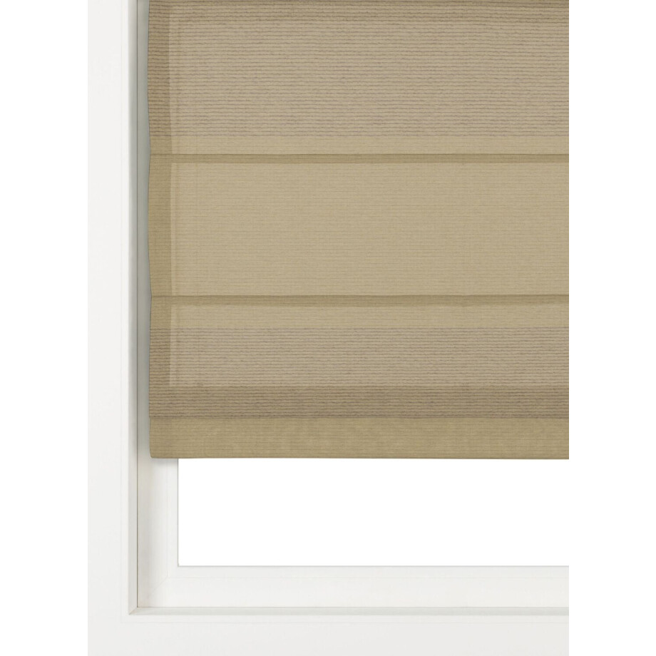 HEMA HEMA Vouwgordijn Hasselt Lichtdoorlatend Taupe (taupe) afbeelding 1