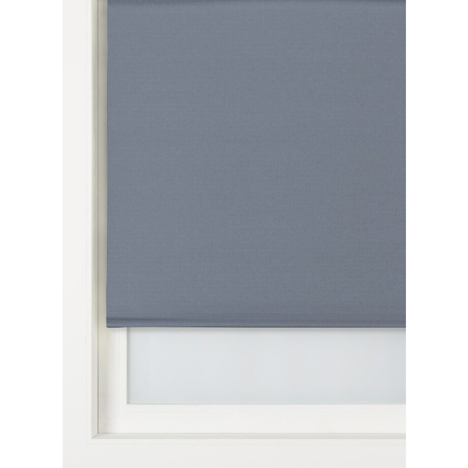 HEMA HEMA Rolgordijn Uni Verduisterend Gekleurde Achterzijde Donkerblauw (donkerblauw) afbeelding 1