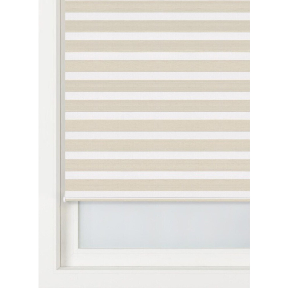 HEMA HEMA Duo Rolgordijn Structuur Lichtdoorlatend Naturel (naturel) afbeelding 1