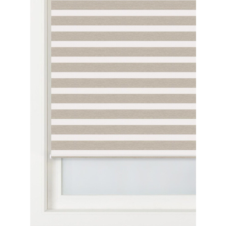 HEMA HEMA Duo Rolgordijn Structuur Fijn Lichtdoorlatend Taupe (taupe) afbeelding 1