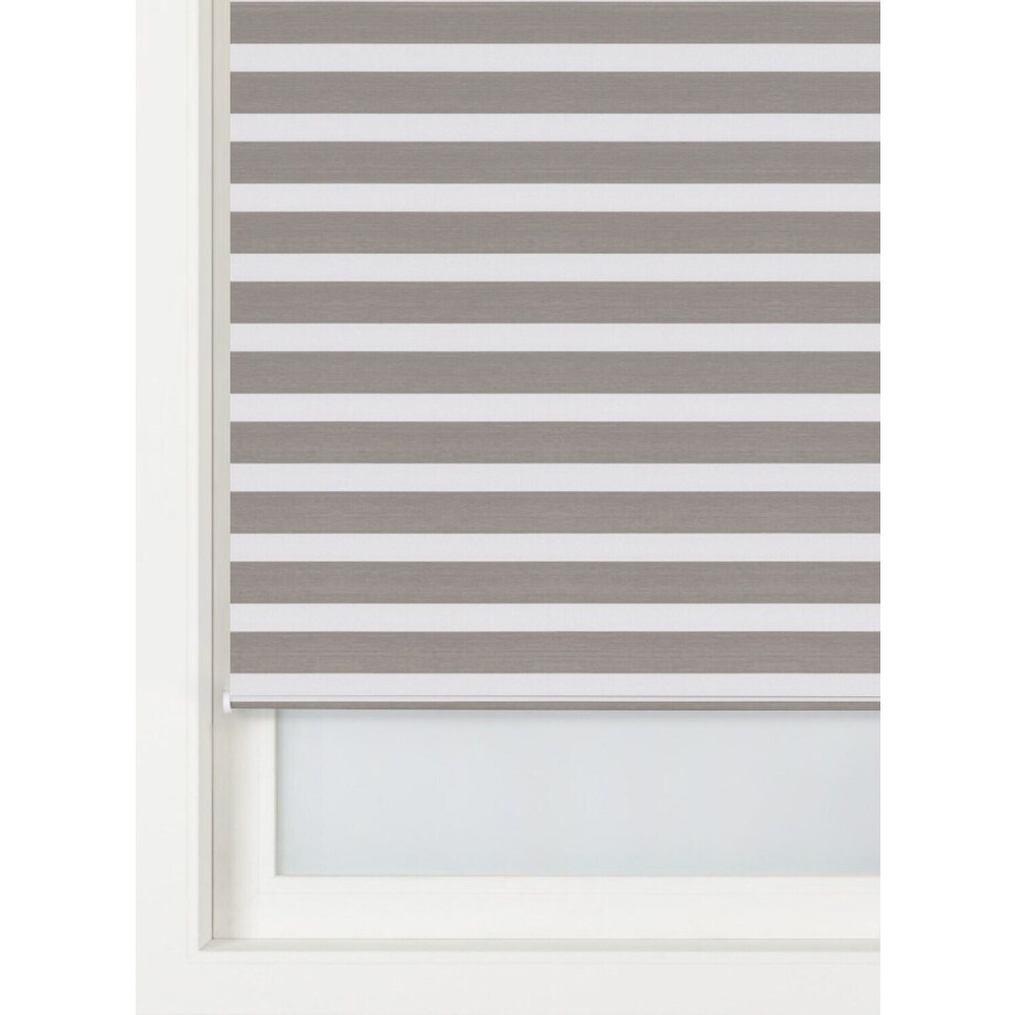HEMA HEMA Duo Rolgordijn Structuur Lichtdoorlatend Bruin (bruin) afbeelding 1