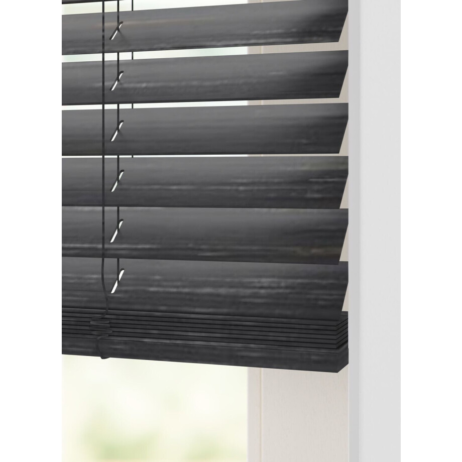 HEMA HEMA Jaloezie Hout Bamboe 50mm Zwart (zwart) HEMA HEMA Jaloezie Hout Bamboe 50mm Zwart (zwart) afbeelding 1