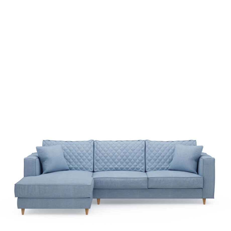 Chaise Longue Bank Links Kendall, Ice Blue afbeelding 1