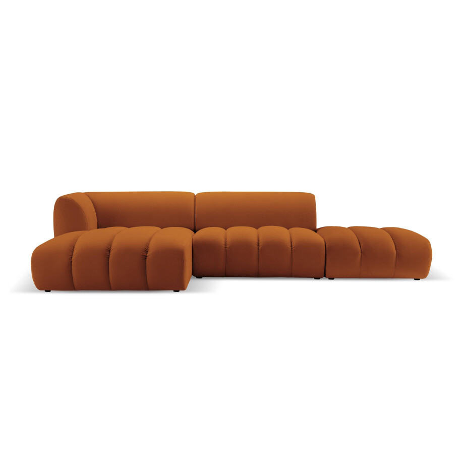 5-zits hoekbank Harry links open velvet | Micadoni afbeelding 1