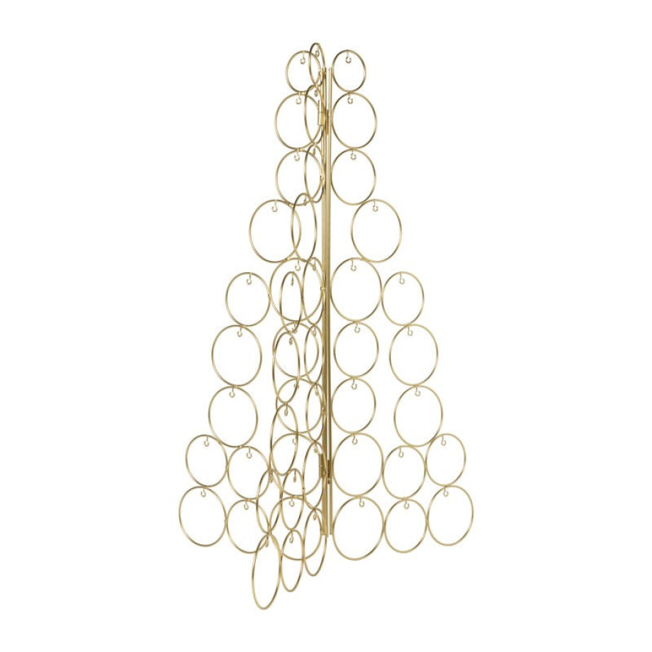 Kerstboom standaard - goudkleurig - 69x48x30 cm afbeelding 