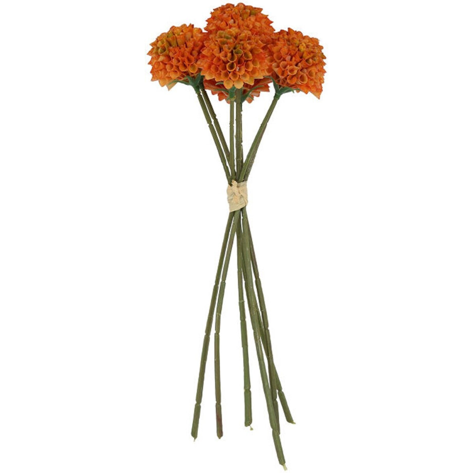 Countryfield Kunstbundel Dahlia Pompon oranje Countryfield Kunstbundel Dahlia Pompon oranje afbeelding 1