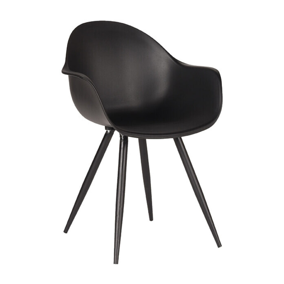 LABEL51 Eetkamerstoel 'Luca', kleur Zwart LABEL51 Eetkamerstoel 'Luca', kleur Zwart afbeelding 1