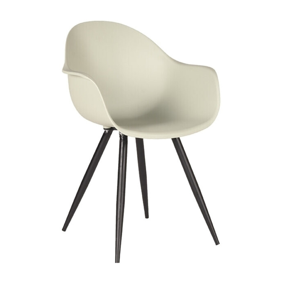 LABEL51 Eetkamerstoel 'Luca', kleur Crème LABEL51 Eetkamerstoel 'Luca', kleur Crème afbeelding 1