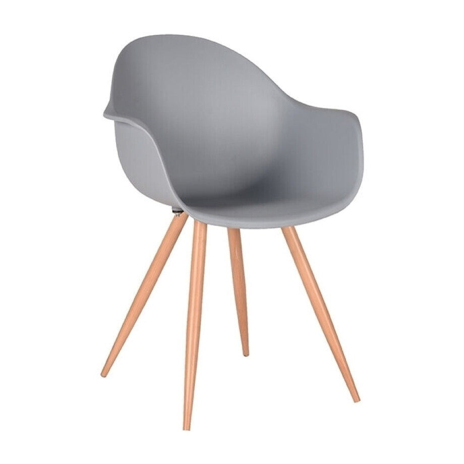 LABEL51 Eetkamerstoel 'Parma', kleur Grijs LABEL51 Eetkamerstoel 'Parma', kleur Grijs afbeelding 1