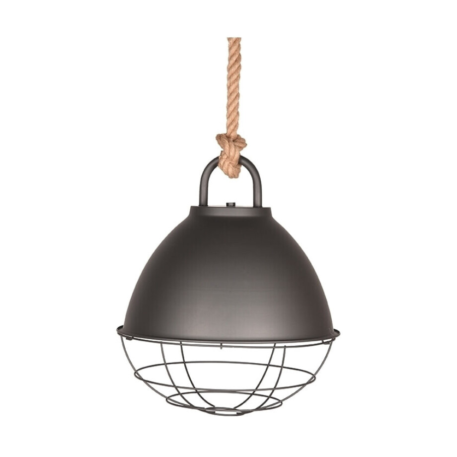 LABEL51 Hanglamp 'Korf' 38cm, kleur Grijs LABEL51 Hanglamp 'Korf' 38cm, kleur Grijs afbeelding 1
