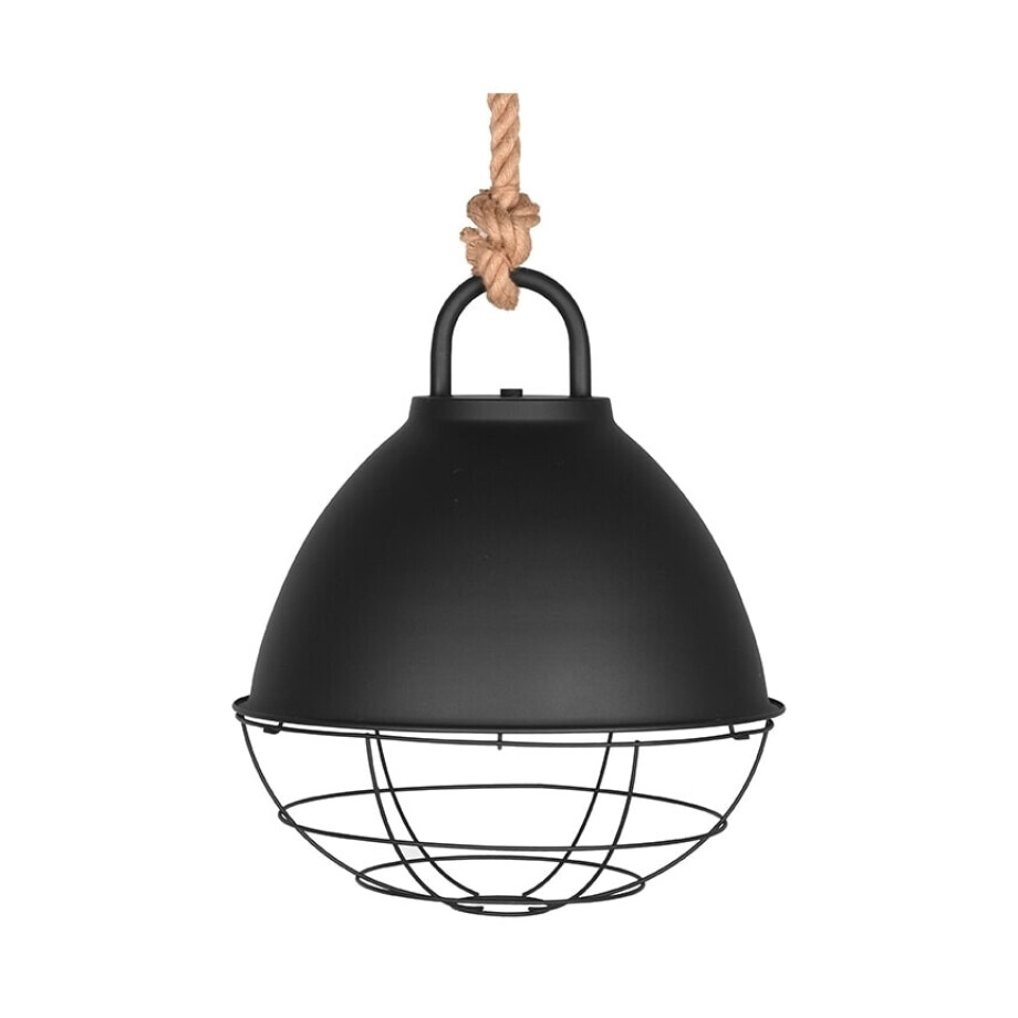 LABEL51 Hanglamp 'Korf' 47cm, kleur Zwart LABEL51 Hanglamp 'Korf' 47cm, kleur Zwart afbeelding 1