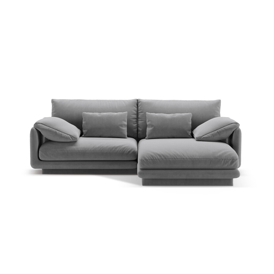 3-zits hoekbank Torino rechts velvet | Micadoni afbeelding 1