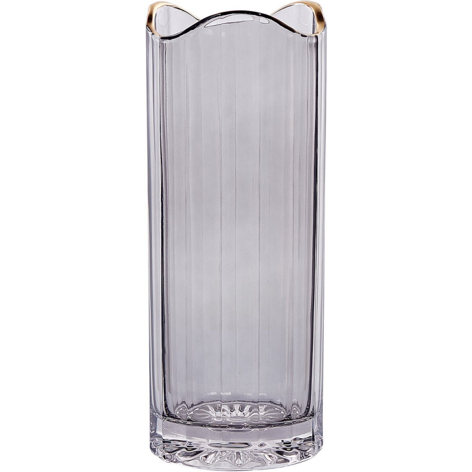 BELIANI PERDIKI - Decoratieve vaas - Grijs - Glas afbeelding 1