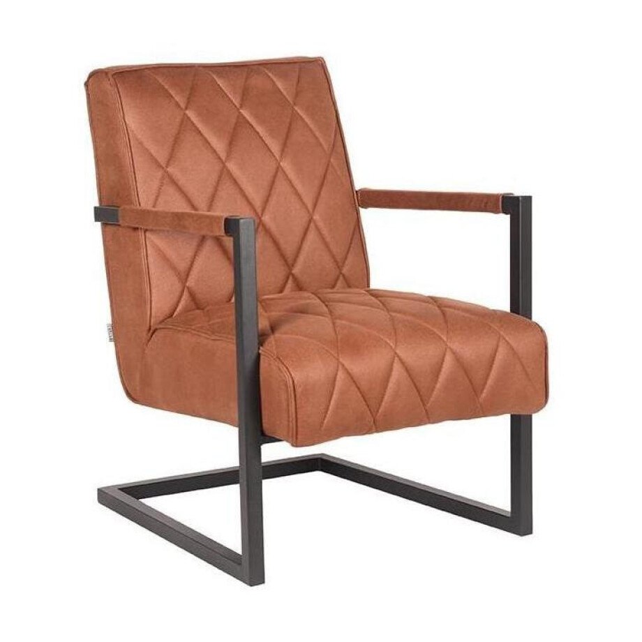 LABEL51 Fauteuil 'Denmark', kleur Cognac afbeelding 1