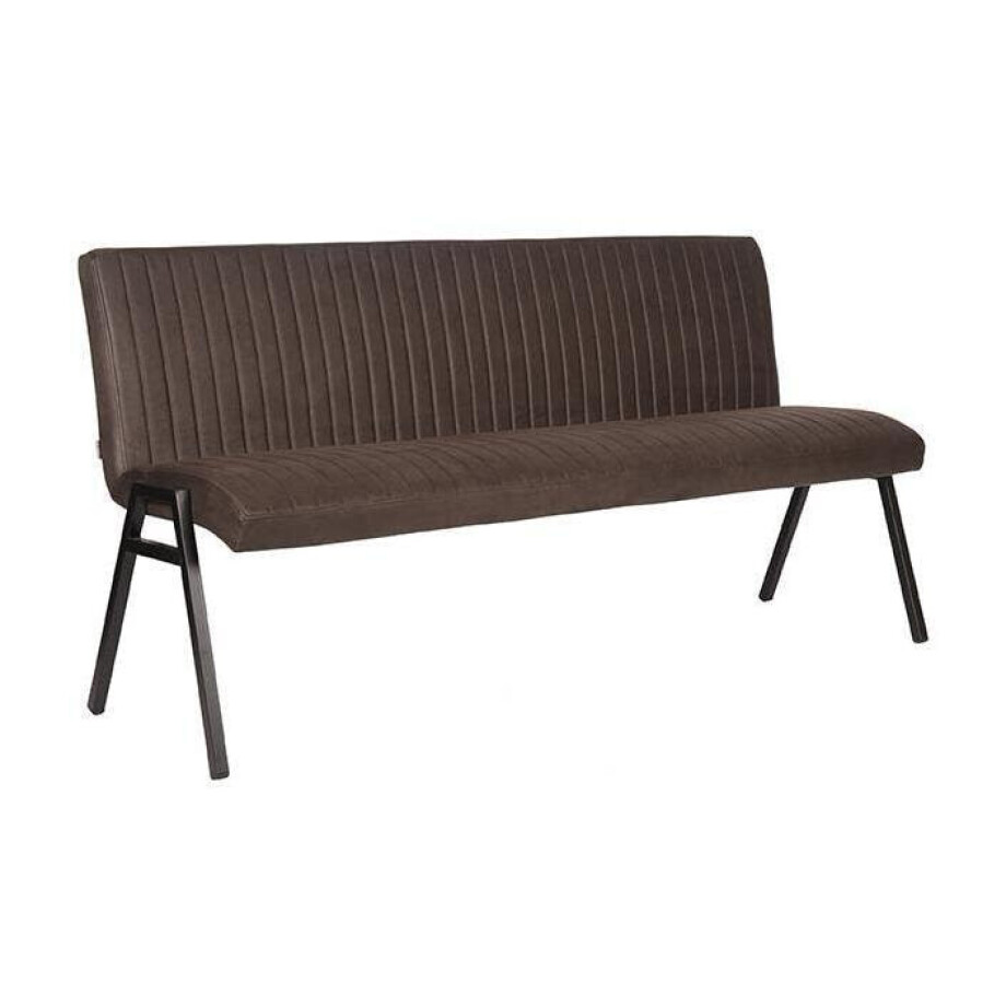 LABEL51 Eetkamerbank 'Matz', 175cm, kleur Bruin afbeelding 
