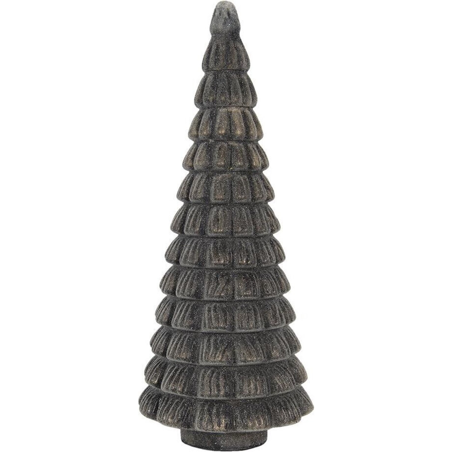 Clayre & Eef Beeld Kerstboom Ø 18x46 cm Bruin Glas Clayre & Eef Beeld Kerstboom Ø 18x46 cm Bruin Glas afbeelding 1