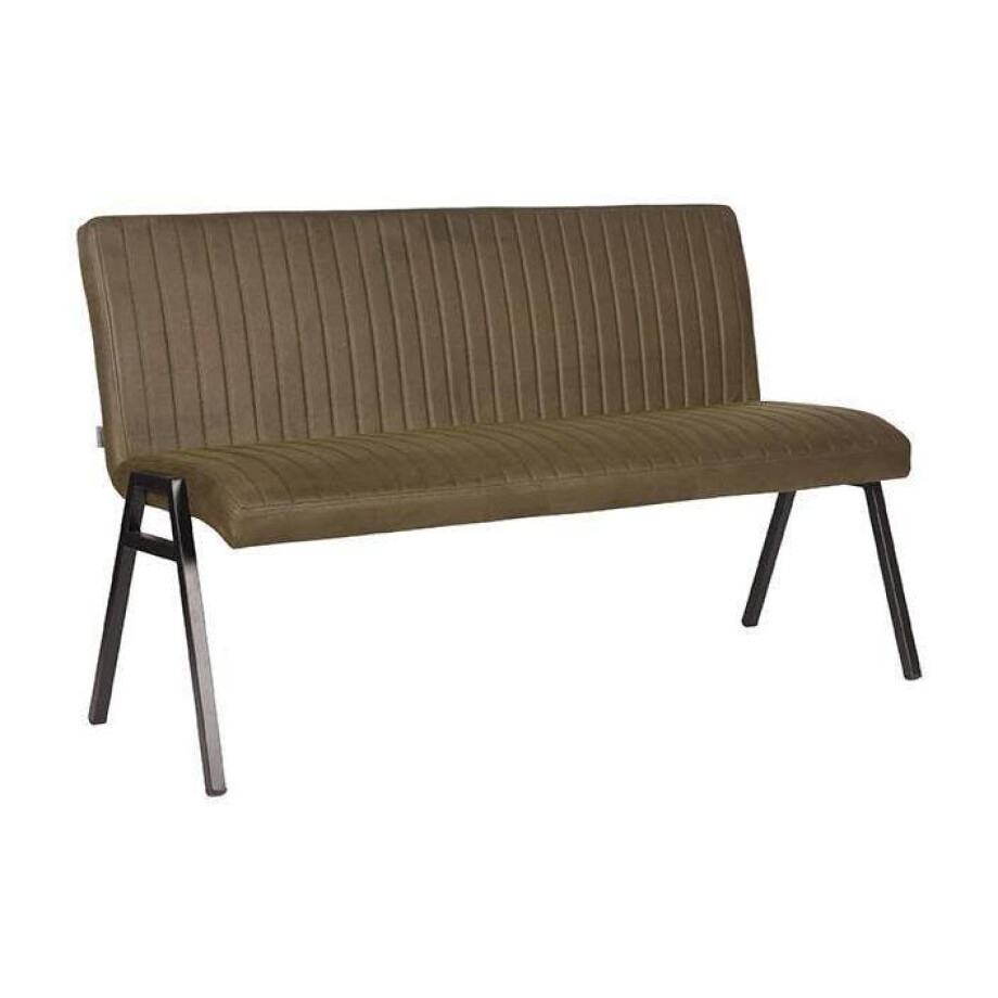 LABEL51 Eetkamerbank 'Matz', 145cm, kleur Groen afbeelding 1