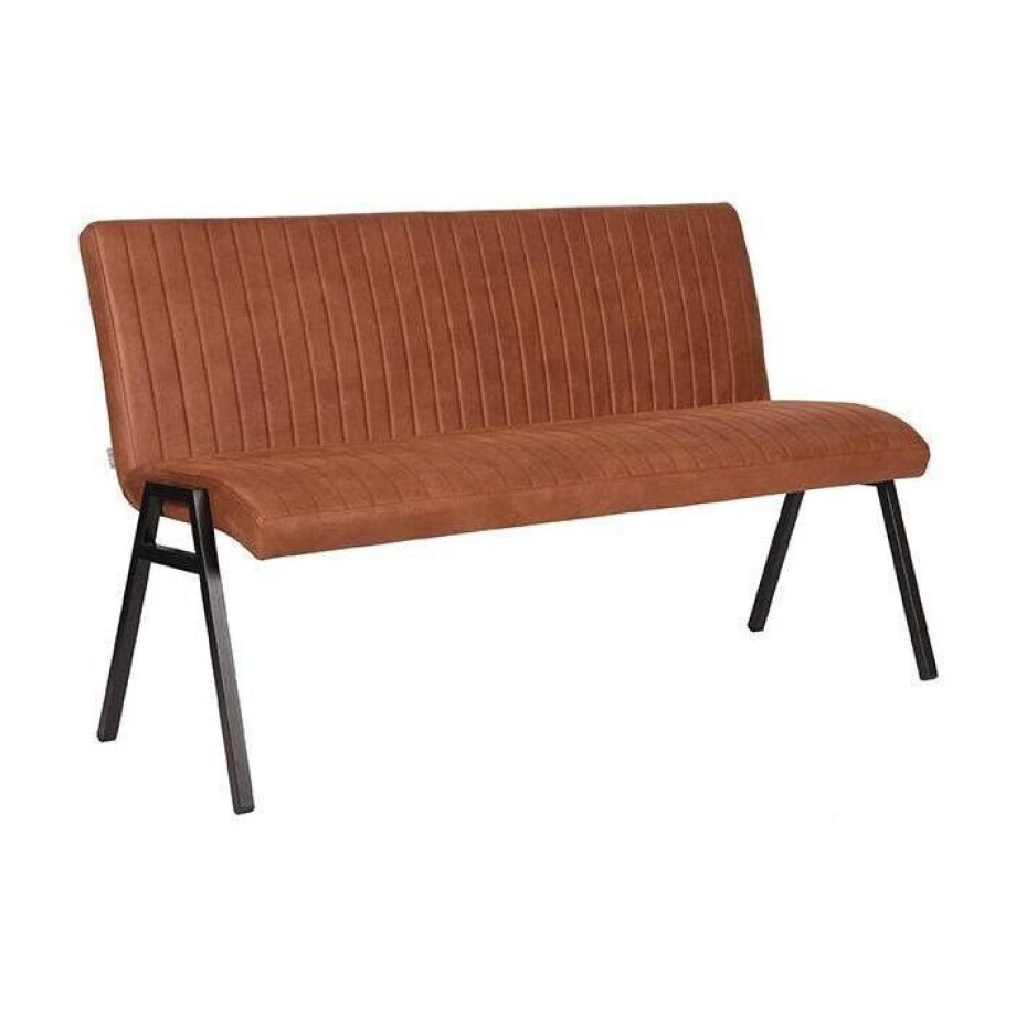 LABEL51 Eetkamerbank 'Matz', 145cm, kleur Cognac afbeelding 1