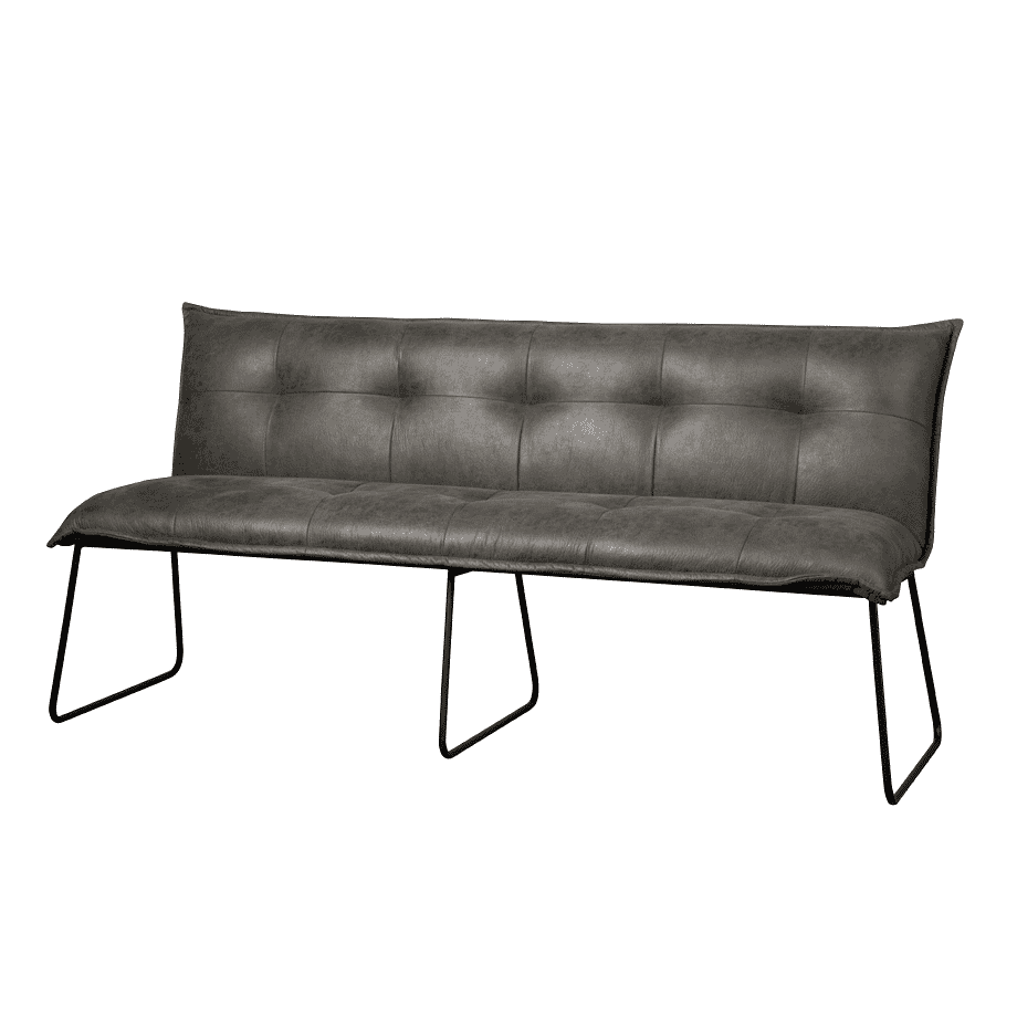 Tower Living Eetkamerbank 'Seda' 185cm, kleur grijs Tower Living Eetkamerbank 'Seda' 185cm, kleur grijs afbeelding 1