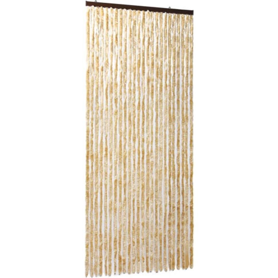 vidaXL - Vliegengordijn - 100x220 - cm - chenille - beige vidaXL - Vliegengordijn - 100x220 - cm - chenille - beige afbeelding 1