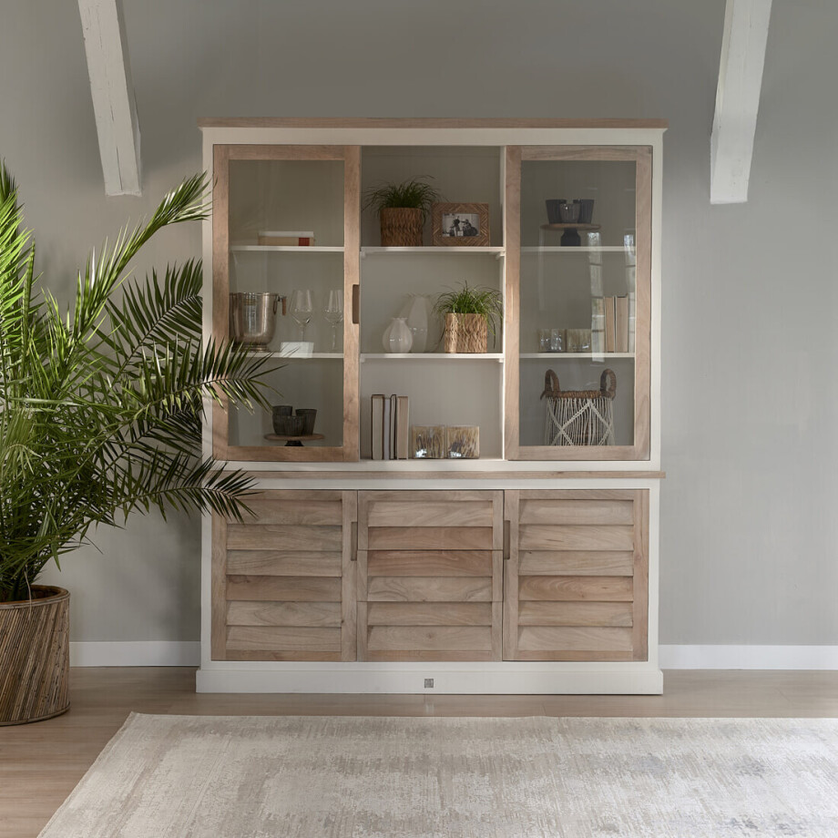 Rivièra Maison Buffetkast 'Pacifica' Mangohout, 220 x 180cm afbeelding 1
