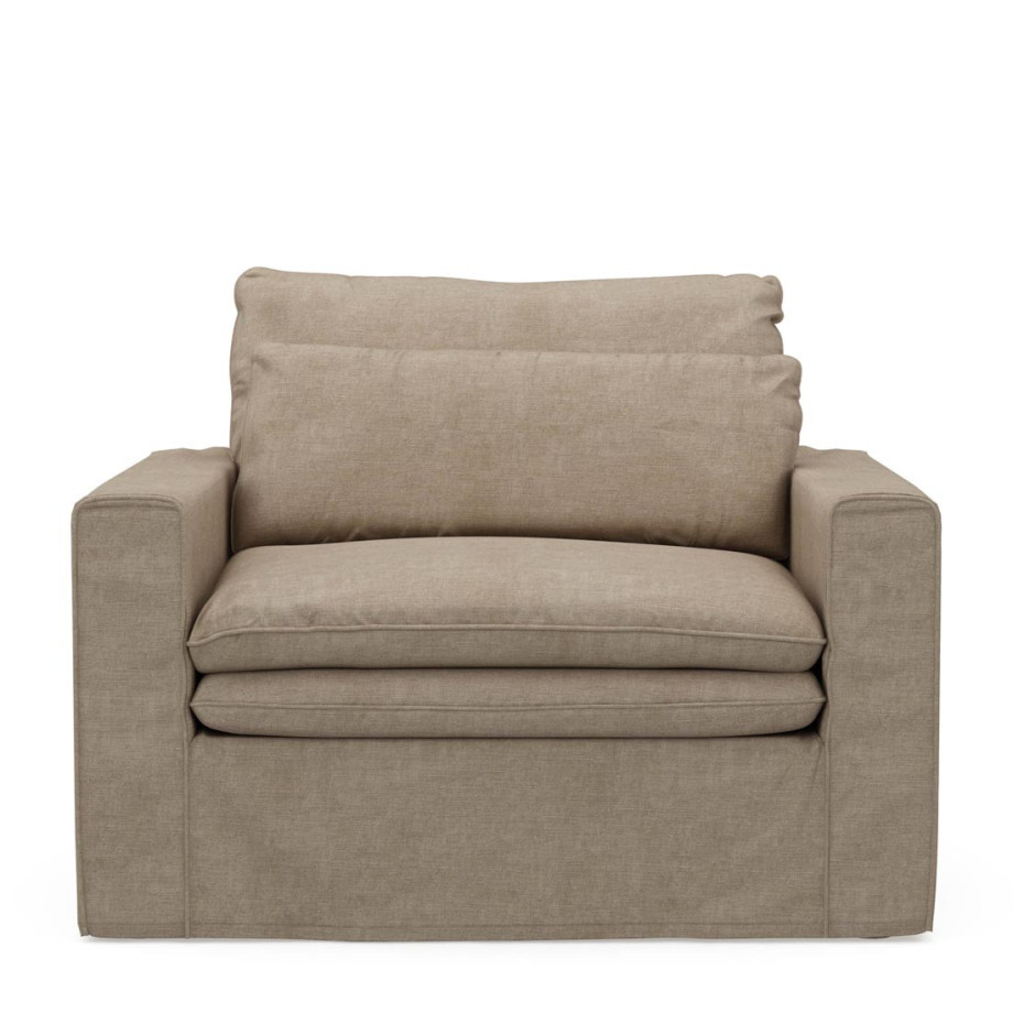 Loveseat Continental, Natural, Washed Cotton afbeelding 1
