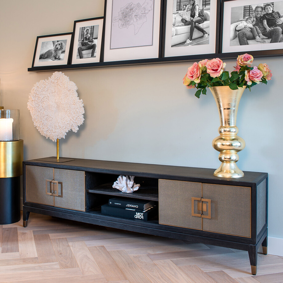 Richmond TV-meubel 'Bloomingville' Eikenhout, 185cm Richmond TV-meubel 'Bloomingville' Eikenhout, 185cm afbeelding 1