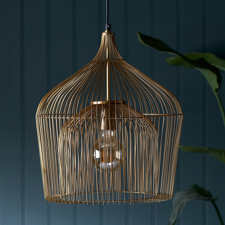 Rivièra Maison Hanglamp 'Manhattan' kleur Goud afbeelding 1