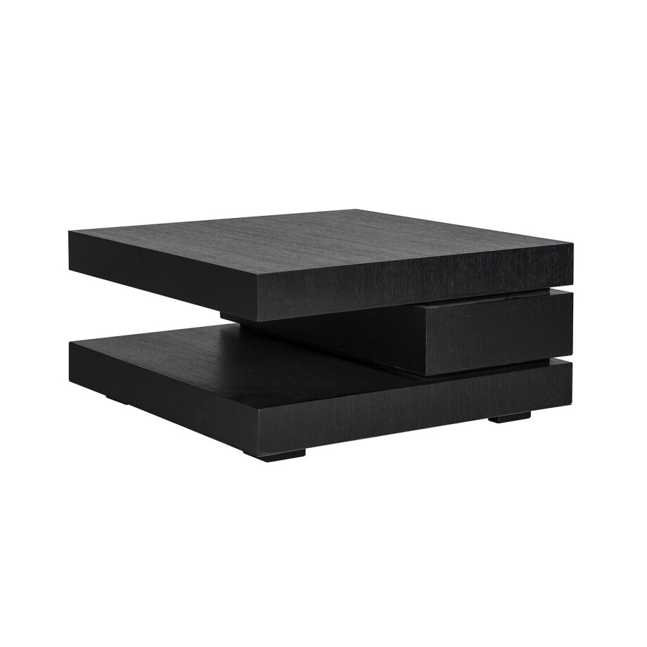 Richmond Salontafel 'Oakura' Eikenhout 90 x 90cm, kleur zwart afbeelding 1