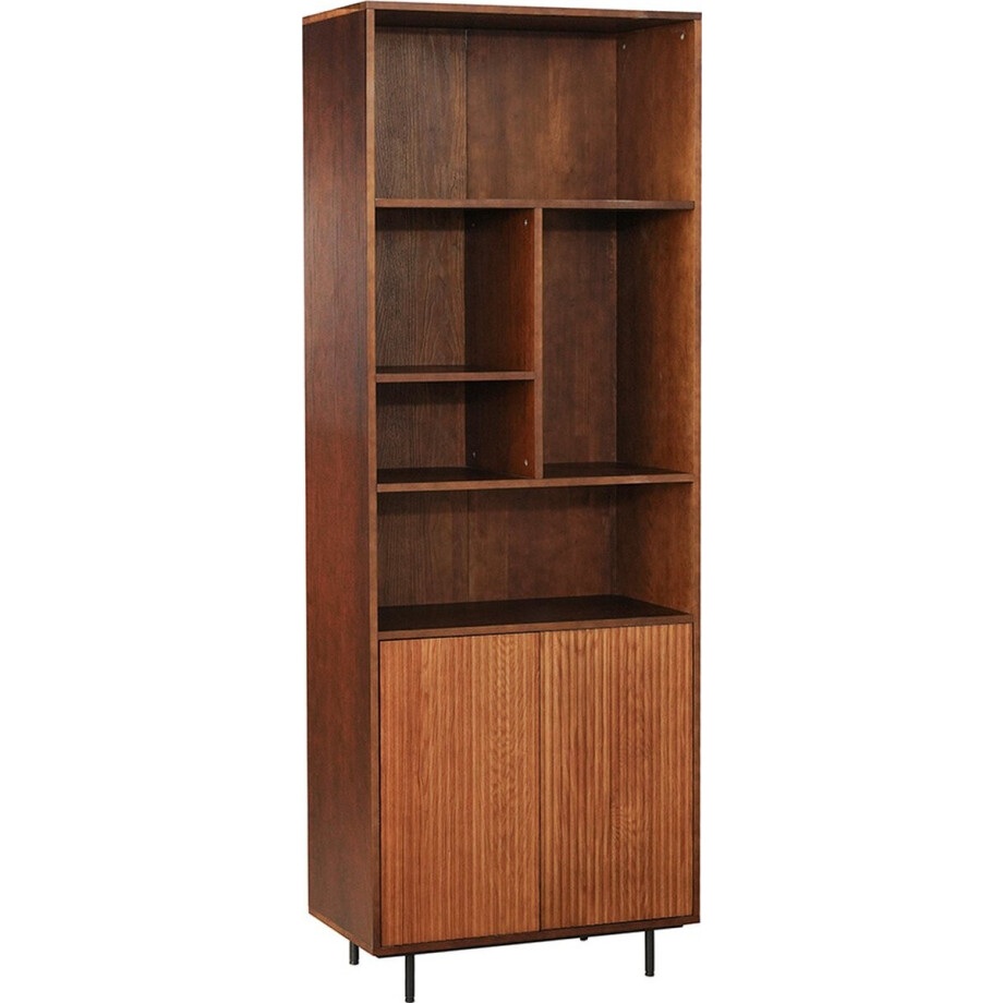 Bronx71® Wandkast Bradley rustiek eiken 80x220 cm afbeelding 1