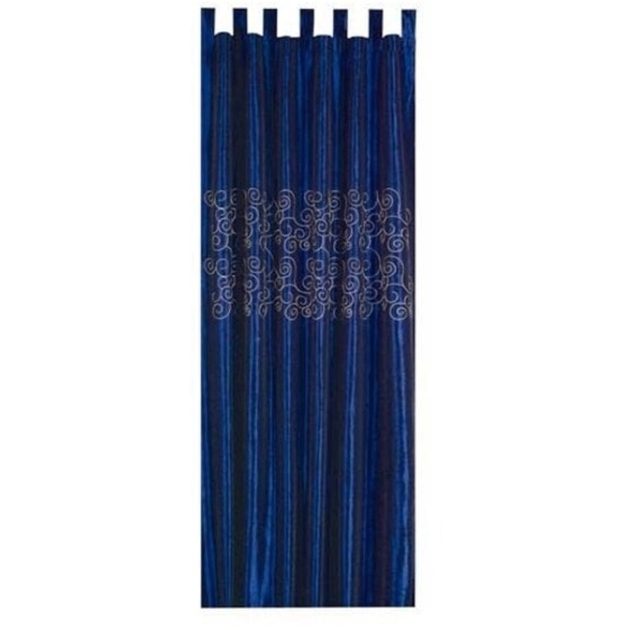 Florence plooiband gordijn blauw 140x245cm Florence plooiband gordijn blauw 140x245cm afbeelding 1