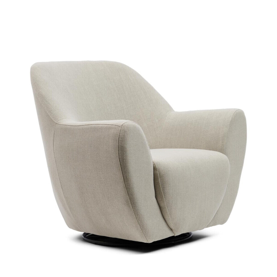 Rivièra Maison Draaibare Fauteuil 'The Jill' Mouline Linen, kleur Fabulous Flax Rivièra Maison Draaibare Fauteuil 'The Jill' Mouline Linen, kleur Fabulous Flax afbeelding 1