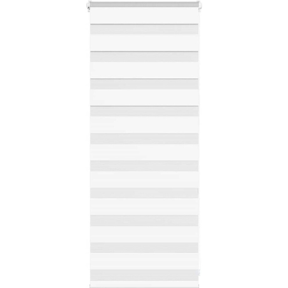 vidaXL - Zebra - rolgordijn - 60x100 - cm - stofbreedte - 55,9 - cm - polyester - wit afbeelding 1