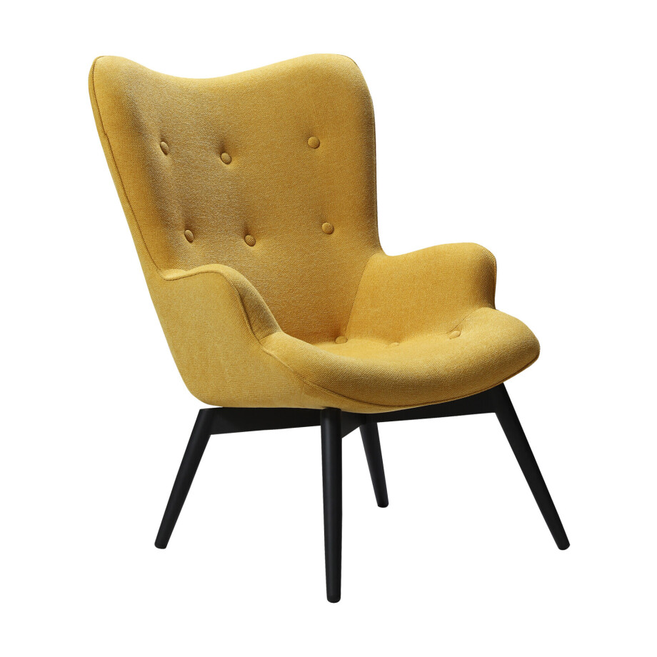 Artistiq Fauteuil 'Anderson', kleur Geel Artistiq Fauteuil 'Anderson', kleur Geel afbeelding 1