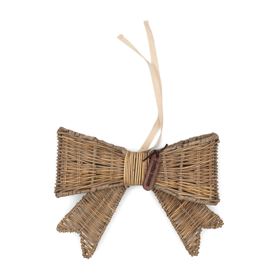 Rustic Rattan Jacky Bow Tree Topper afbeelding 1