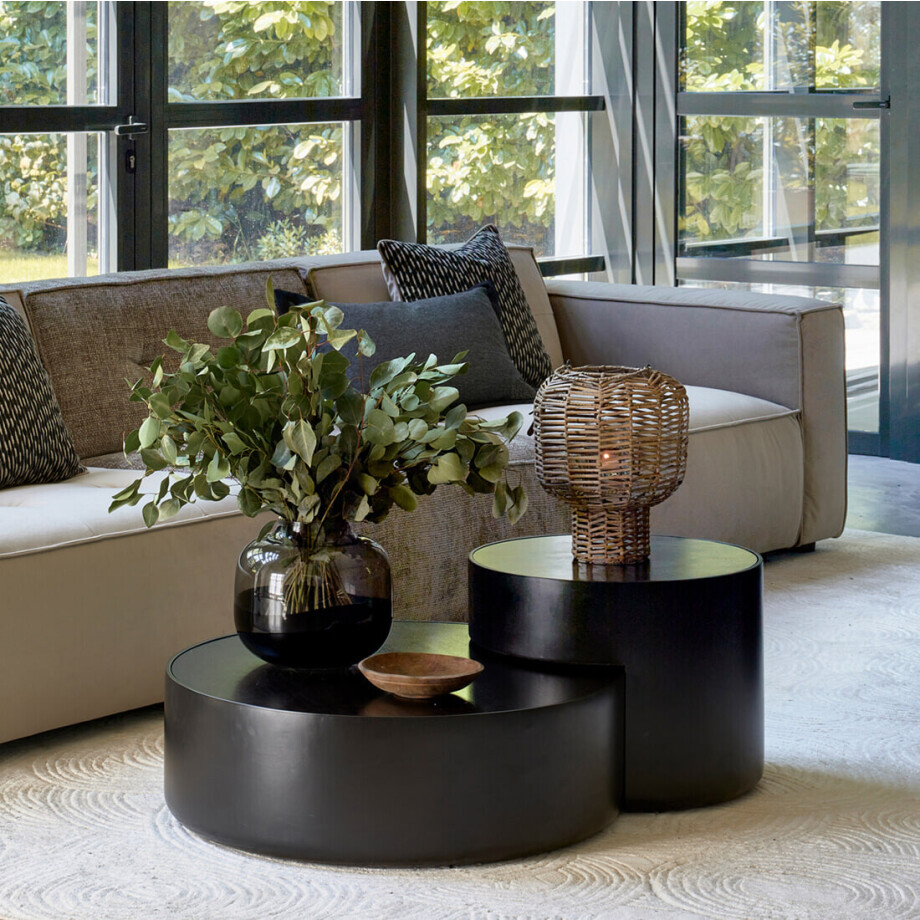 Rivièra Maison Salontafel 'Hollywood Hills' Mangohout, Set van 2 stuks afbeelding 1