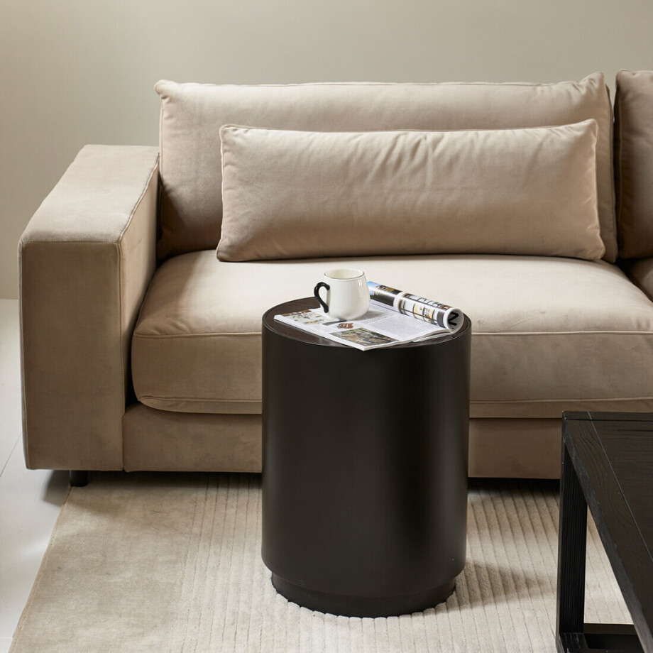 Rivièra Maison Ronde Bijzettafel 'Hollywood Hills' Mangohout, 41cm afbeelding 1
