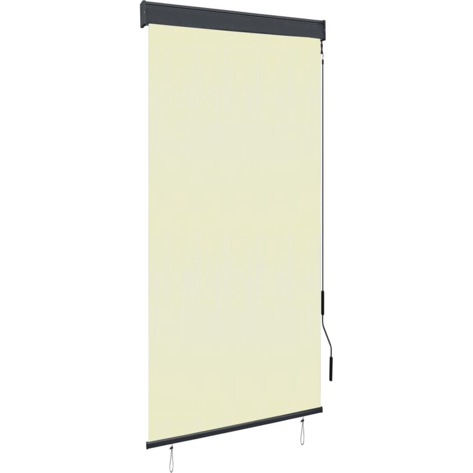 vidaXL - Rolgordijn - voor - buiten - 100x250 - cm - crème afbeelding 1