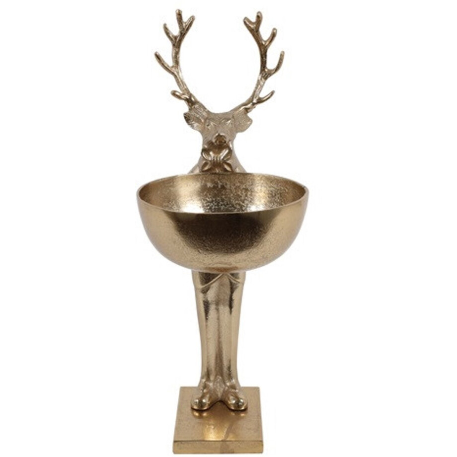 Countryfield Schaal Hert man L goud H51cm afbeelding 1