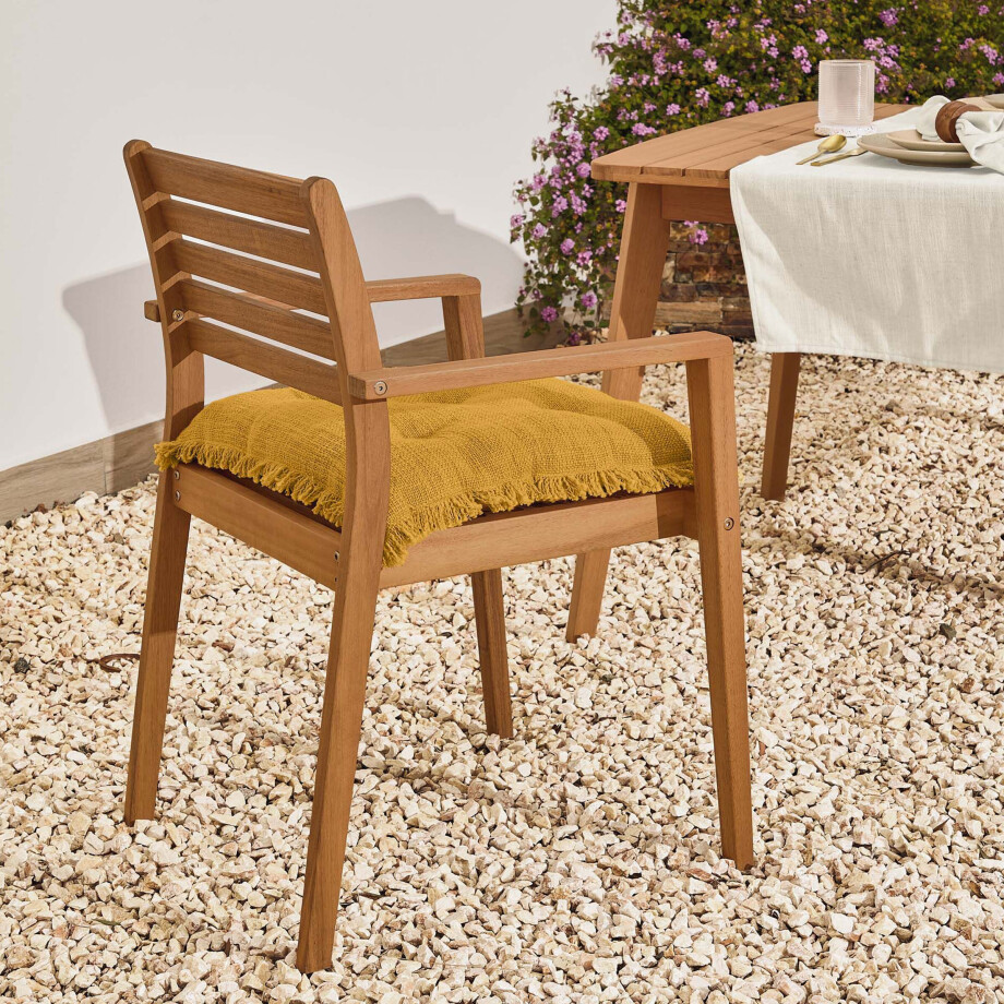 Kave Home Tuinstoel 'Hanzel', kleur Naturel Kave Home Tuinstoel 'Hanzel', kleur Naturel afbeelding 1