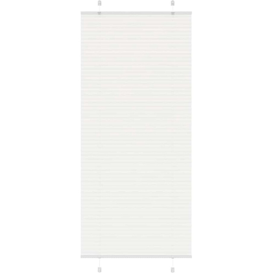 vidaXL - Plissé - rolgordijn - 95x200 - cm - stofbreedte - 94,4 - cm - polyester - wit vidaXL - Plissé - rolgordijn - 95x200 - cm - stofbreedte - 94,4 - cm - polyester - wit afbeelding 1