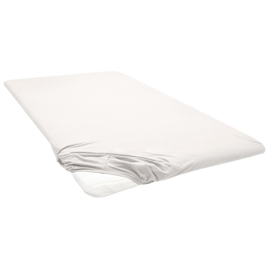 Biberna Jersey hoeslaken (beige, 180-200 x 200 cm) Biberna Jersey hoeslaken (beige, 180-200 x 200 cm) afbeelding 1