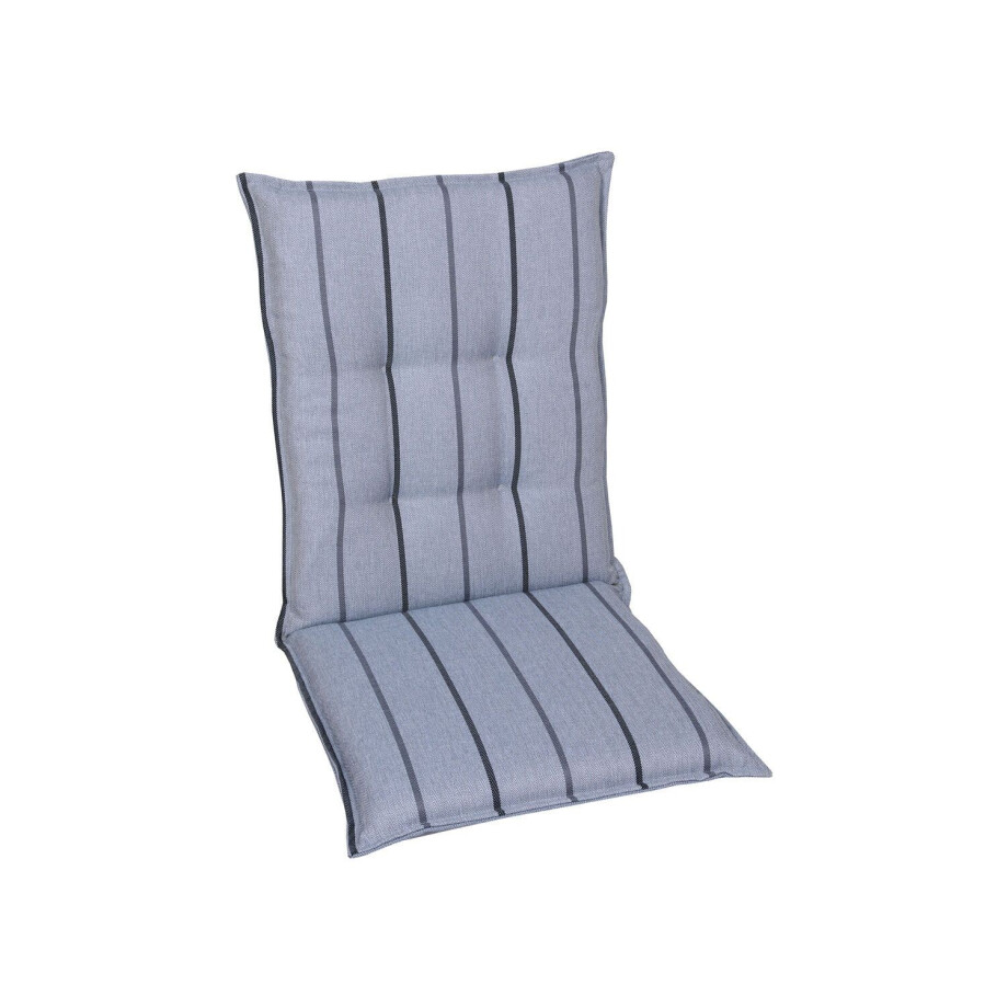GO-DE Textil Tuinkussen (Stoelkussens voor stoelen met een normale rugleuning, Blauw) afbeelding 1
