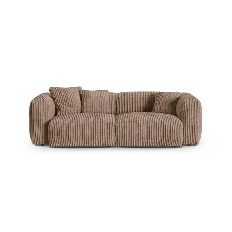 Modulaire 3-zitsbank Martina ribstof | Micadoni Home afbeelding 1