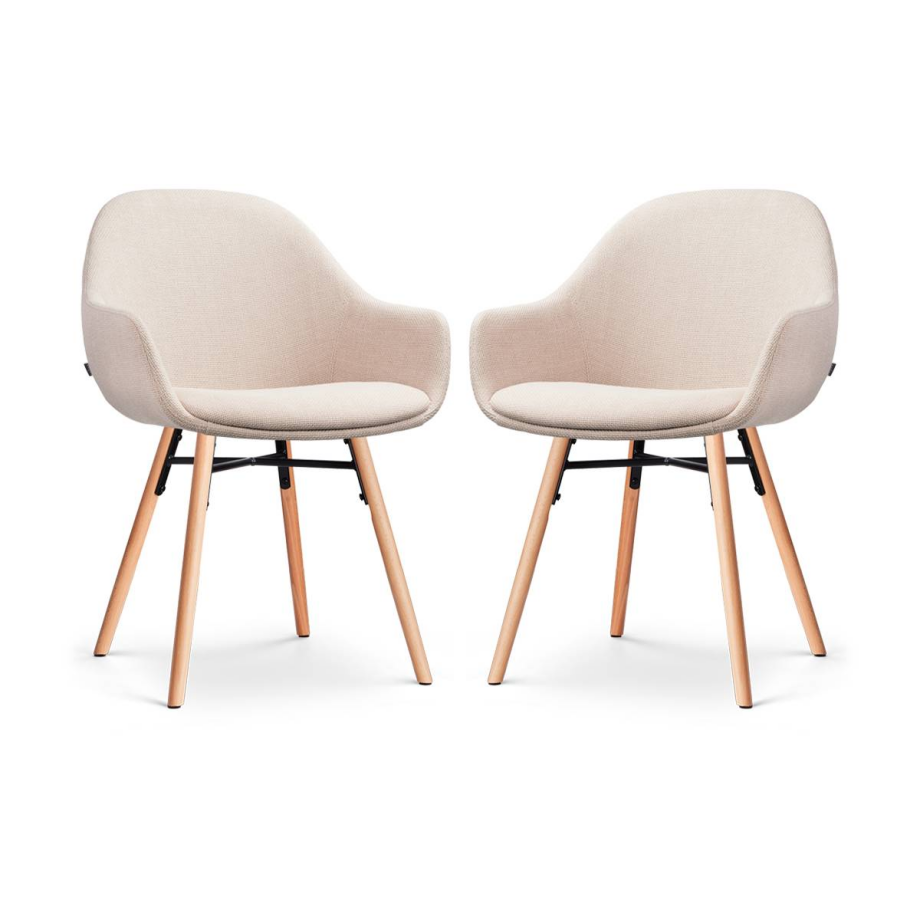 Set van 2 eetkamerstoelen Nena-Mae | Nolon afbeelding 1