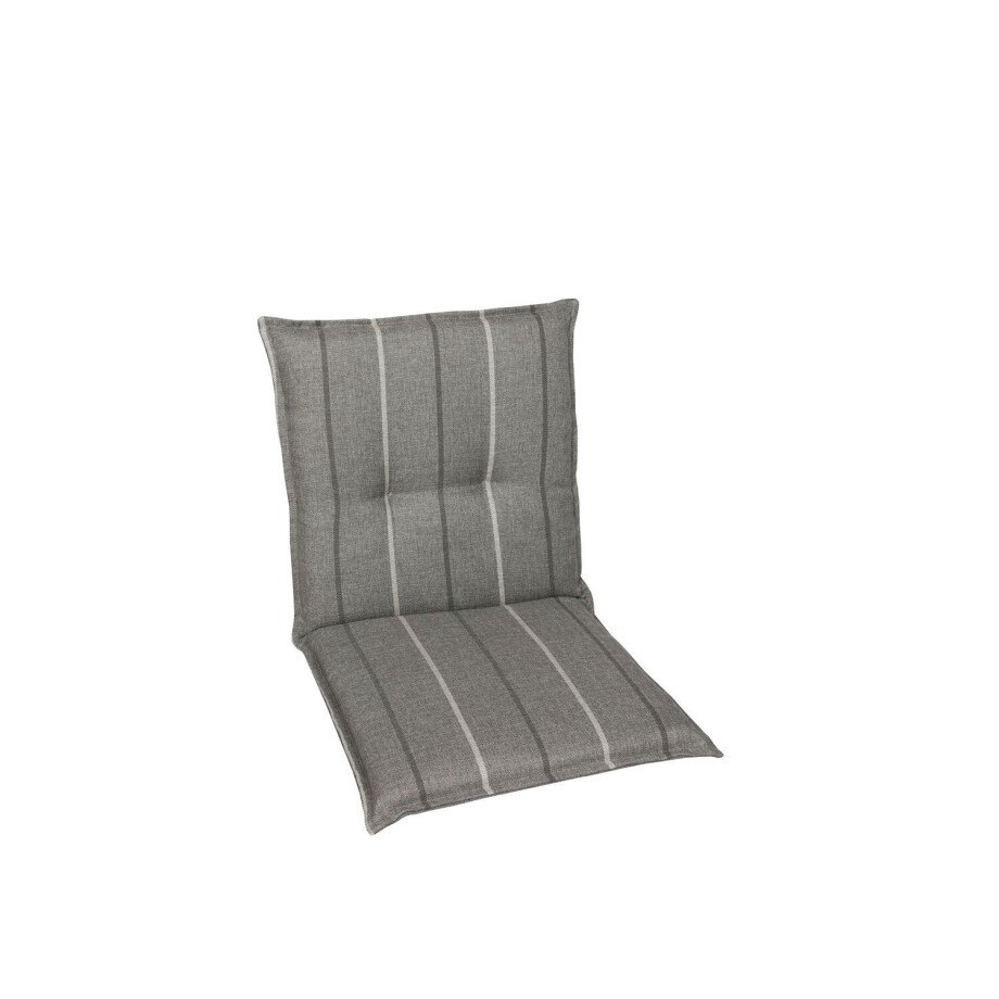 GO-DE Textil Tuinkussen (Stoelkussens voor stoelen met een lage rugleuning, Grijs) afbeelding 1