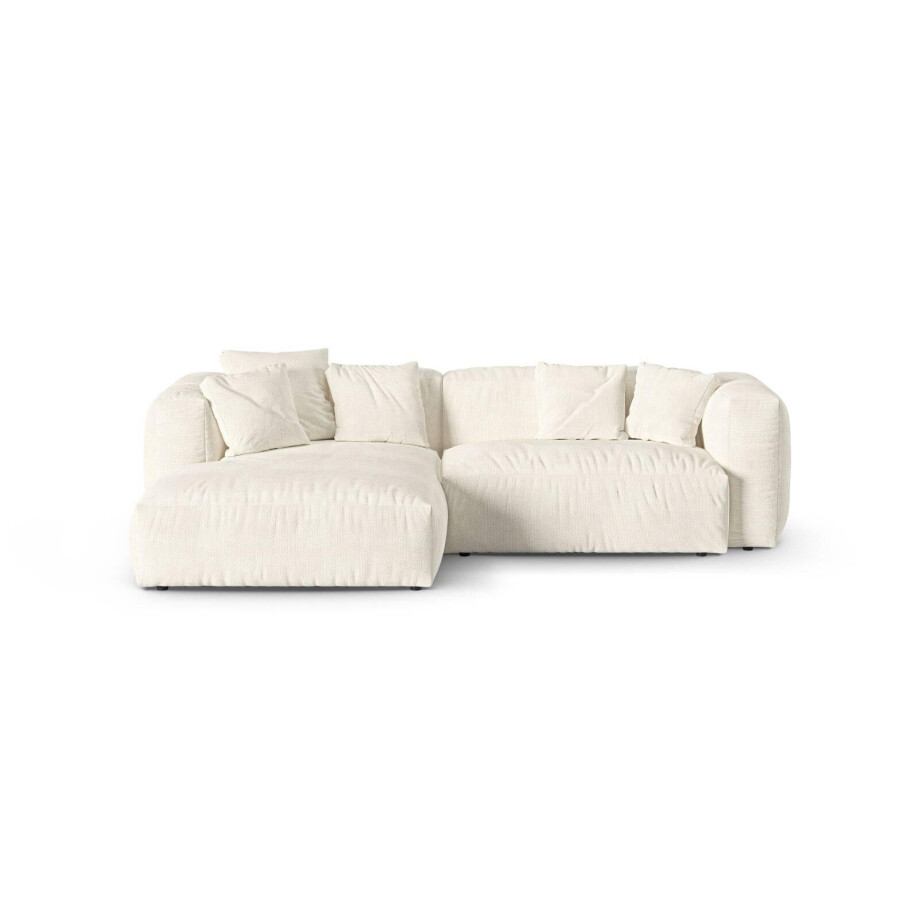 Modulaire hoekbank Martina links bouclé | Micadoni Home Modulaire hoekbank Martina links bouclé | Micadoni Home afbeelding 1