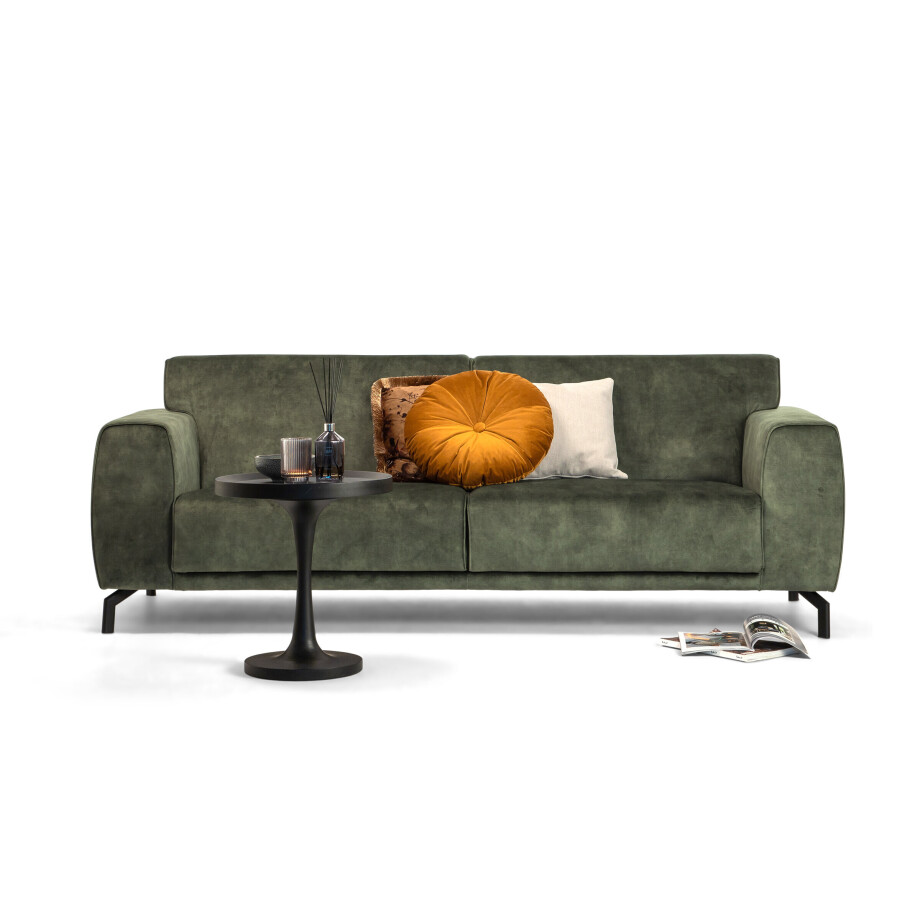 Sohome 4-zits Bank 'Jill' Velvet, kleur groen Sohome 4-zits Bank 'Jill' Velvet, kleur groen afbeelding 1