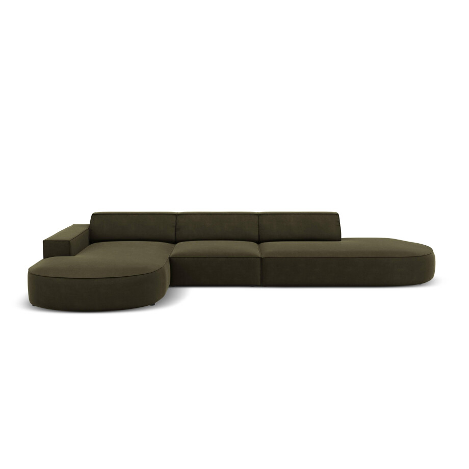 5-zits hoekbank Jodie velvet Chaise Longue links | Micadoni Limited Edition afbeelding 1