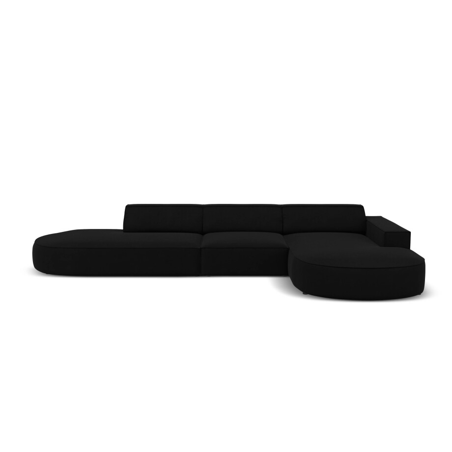 5-zits hoekbank Jodie velvet Chaise Longue rechts | Micadoni Limited Edition afbeelding 1